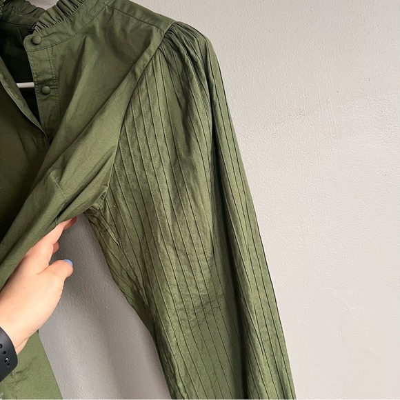 Vineyard Vines Hunter Green Blouse S - Picture 3 of 4